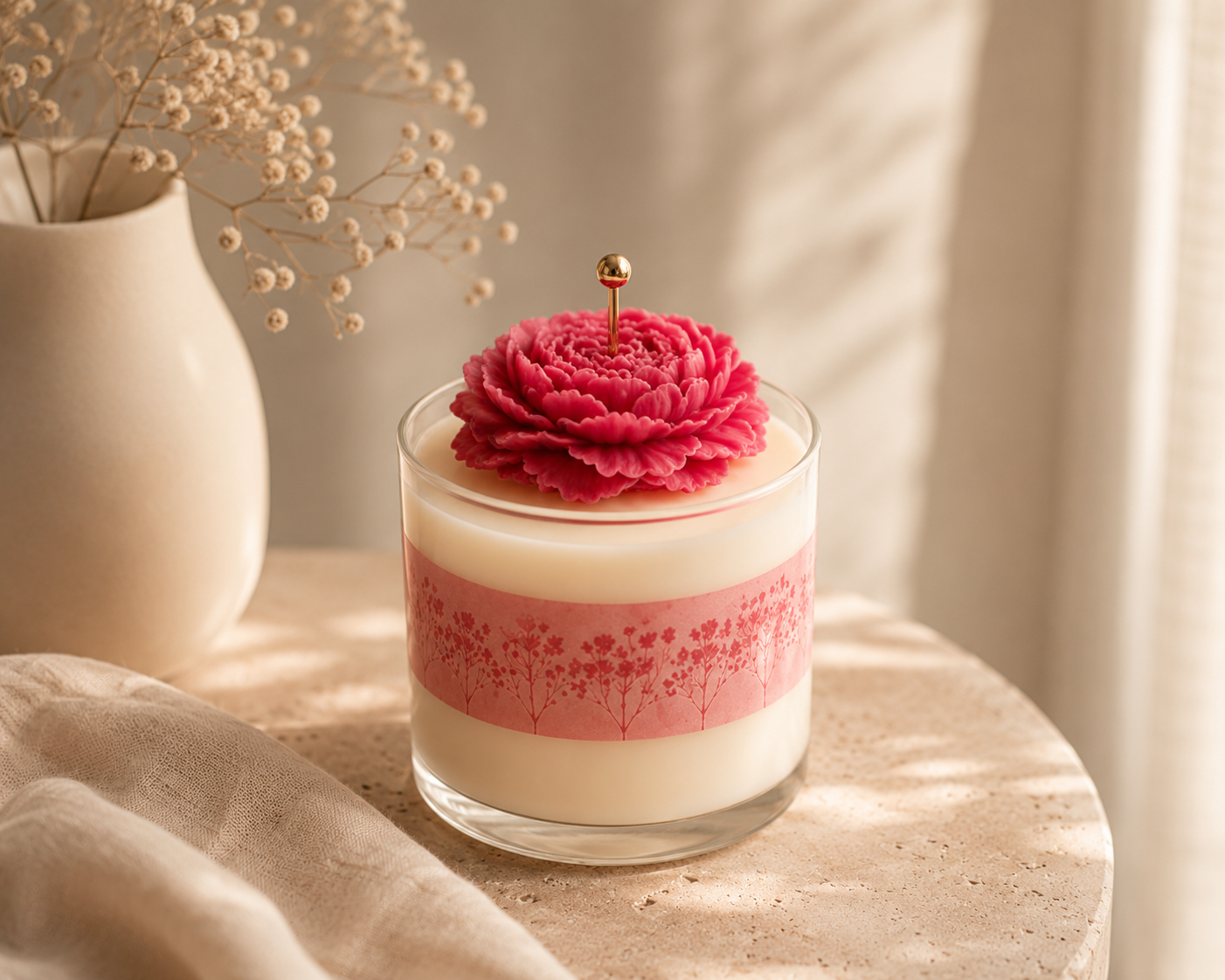 Peony Candle